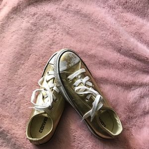 Gold Converse Sneakers